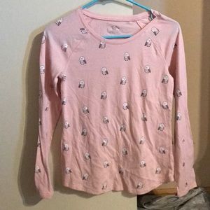 Pink owl shirt